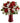 red and white flowers in a red vase