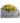 Silver casket with yellow floral arrangement