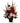 Red and white floral arrangement