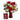 Red Gerberas & Valentine's Card in Red Vase