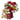 Christmas flowers and teddy bear gift