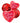 Red I Love You balloon bouquet