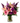 Pink lilac flower bouquet in glass vase