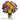 Colorful flower bouquet in vase