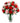 red and pink flowers in a vase